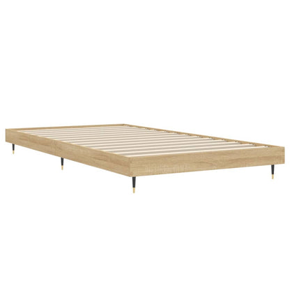 vidaXL Bed Frame without Mattress Sonoma Oak 100x200 cm Engineered Wood