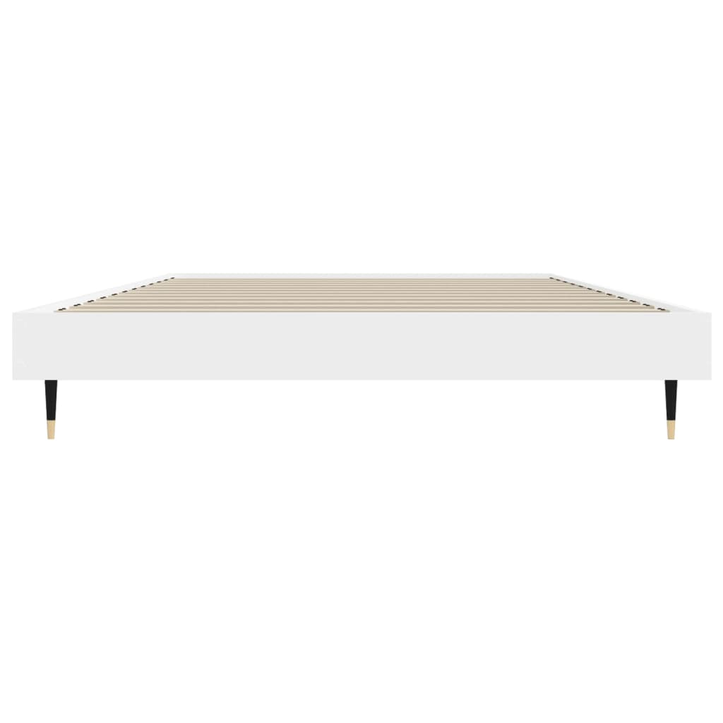 vidaXL Bed Frame without Mattress White 90x200 cm Engineered Wood