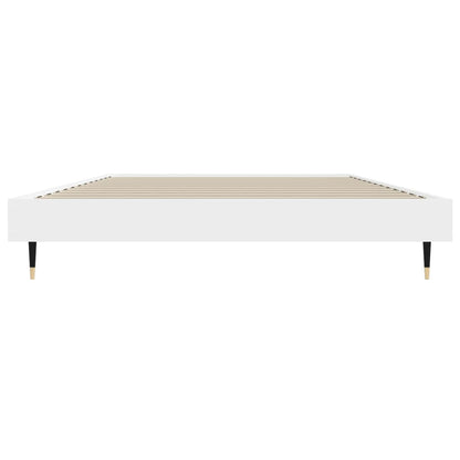 vidaXL Bed Frame without Mattress White 90x200 cm Engineered Wood
