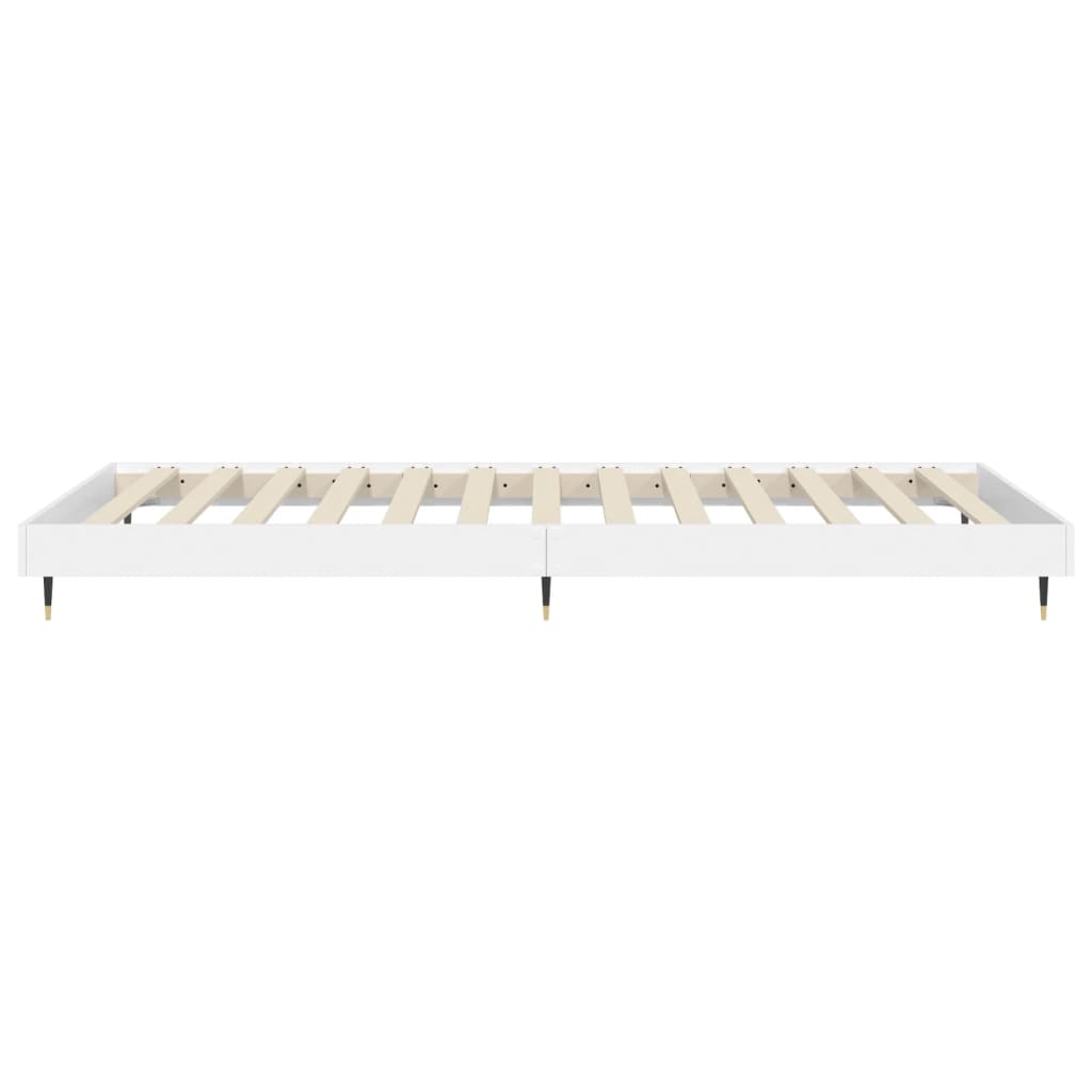 vidaXL Bed Frame without Mattress White 90x200 cm Engineered Wood