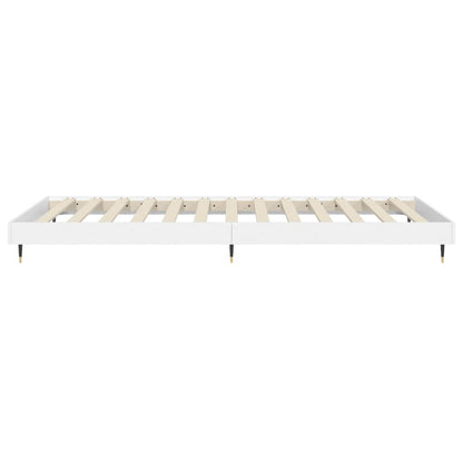 vidaXL Bed Frame without Mattress White 90x200 cm Engineered Wood