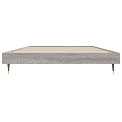 vidaXL Bed Frame without Mattress Grey Sonoma 90x200 cm Engineered Wood