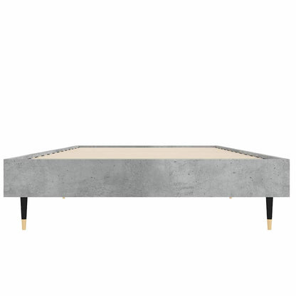 vidaXL Bed Frame without Mattress Concrete Grey 75x190 cm Small Single