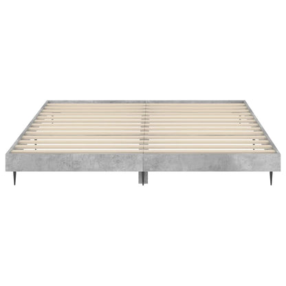 vidaXL Bed Frame without Mattress Concrete Grey 160x200 cm