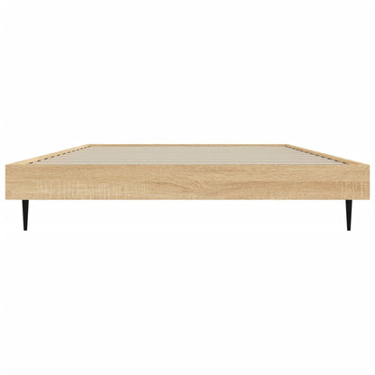 vidaXL Bed Frame without Mattress Sonoma Oak 100x200 cm Engineered Wood