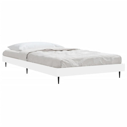 vidaXL Bed Frame without Mattress White 90x200 cm Engineered Wood
