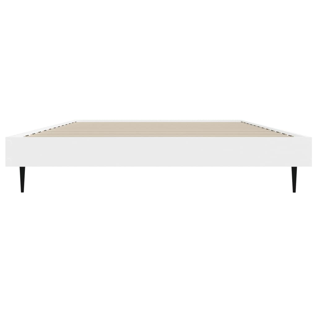vidaXL Bed Frame without Mattress White 90x200 cm Engineered Wood