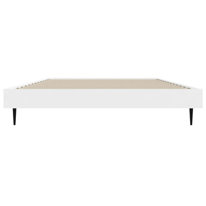 vidaXL Bed Frame without Mattress White 90x200 cm Engineered Wood