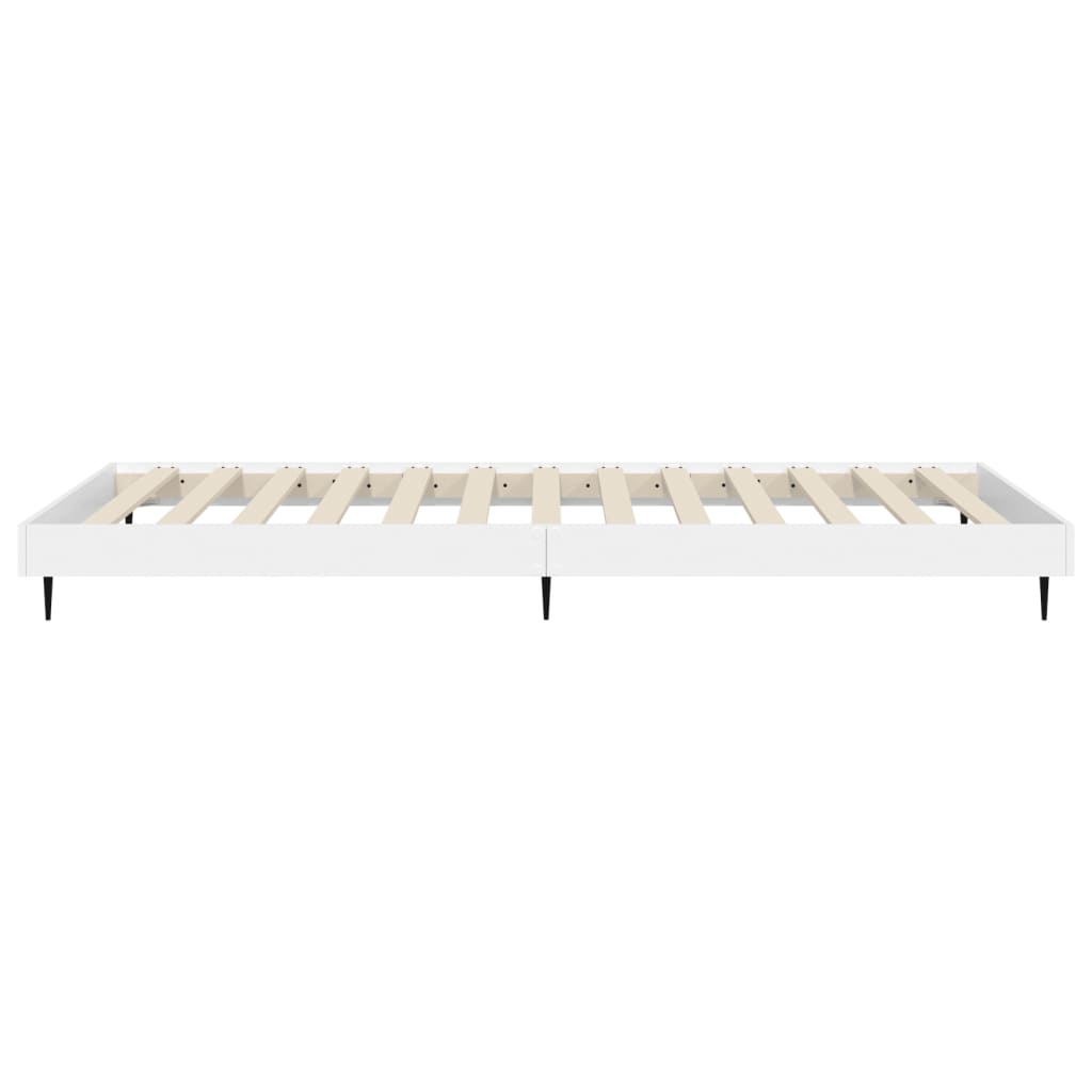 vidaXL Bed Frame without Mattress White 90x200 cm Engineered Wood