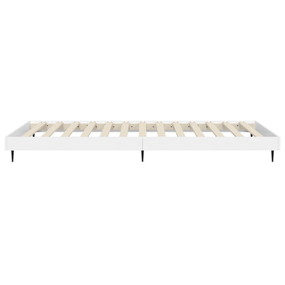vidaXL Bed Frame without Mattress White 90x200 cm Engineered Wood