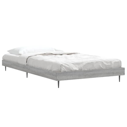 vidaXL Bed Frame without Mattress Grey Sonoma 90x200 cm Engineered Wood