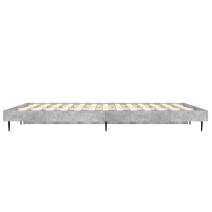 vidaXL Bed Frame without Mattress Concrete Grey 135x190 cm Double