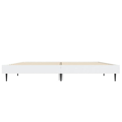 vidaXL Bed Frame without Mattress White 120x190 cm Small Double Engineered Wood