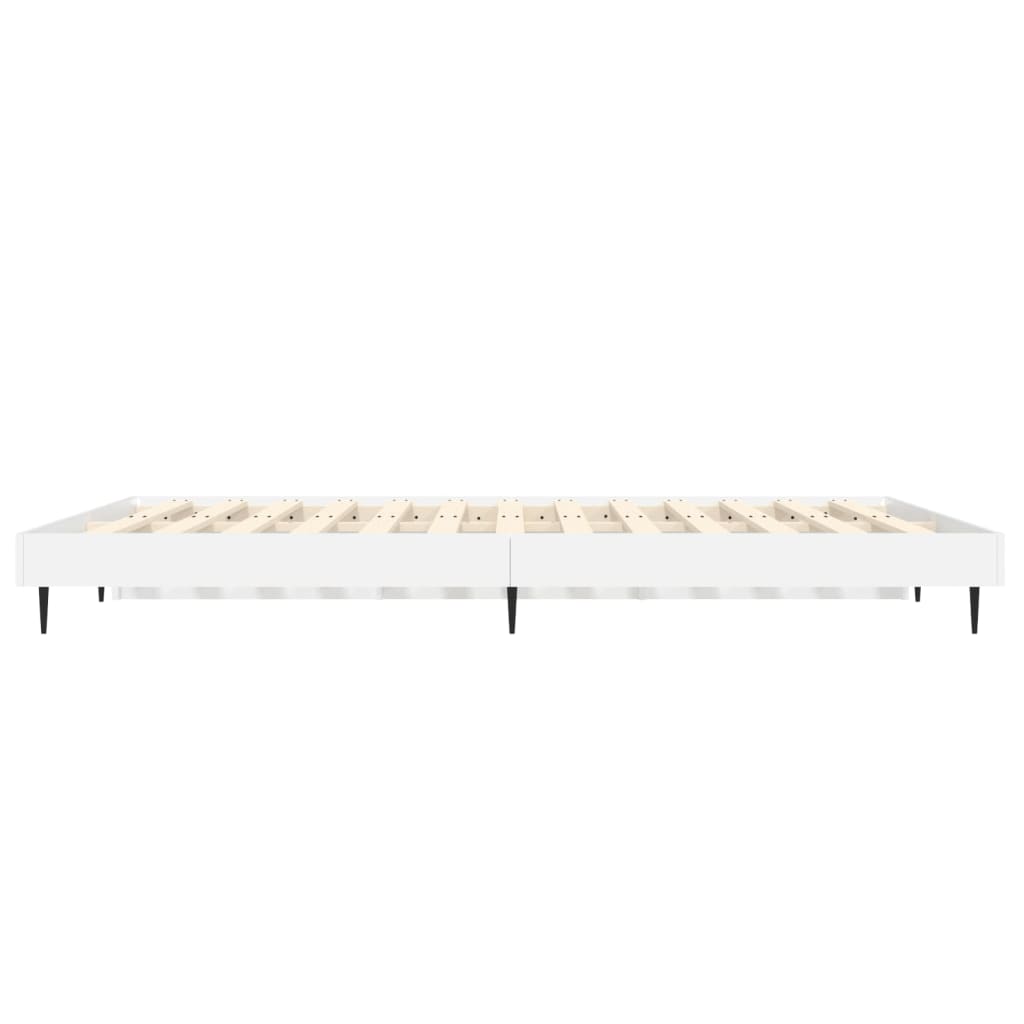 vidaXL Bed Frame without Mattress White 120x190 cm Small Double Engineered Wood