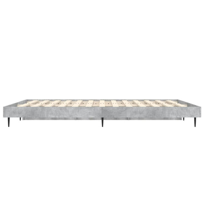 vidaXL Bed Frame without Mattress Concrete Grey 120x190 cm Small Double