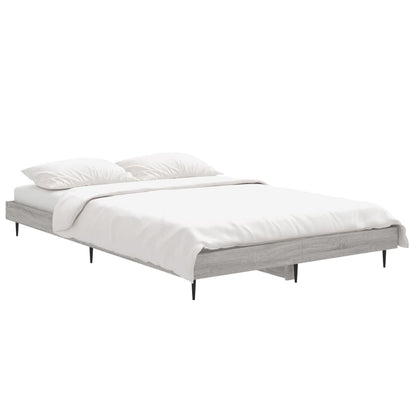 vidaXL Bed Frame without Mattress Grey Sonoma 120x190 cm Small Double Engineered Wood