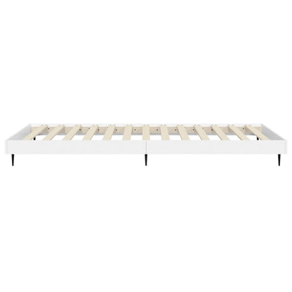 vidaXL Bed Frame without Mattress White 90x190 cm Single Engineered Wood