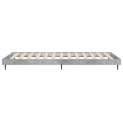 vidaXL Bed Frame without Mattress Concrete Grey 75x190 cm Small Single