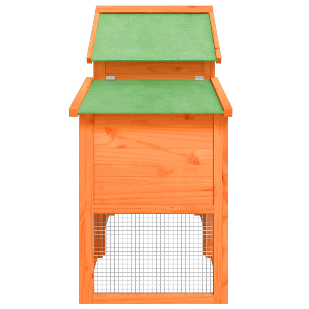 vidaXL Chicken Coop Brown 186,5x58,5x113 cm Solid Wood Pine
