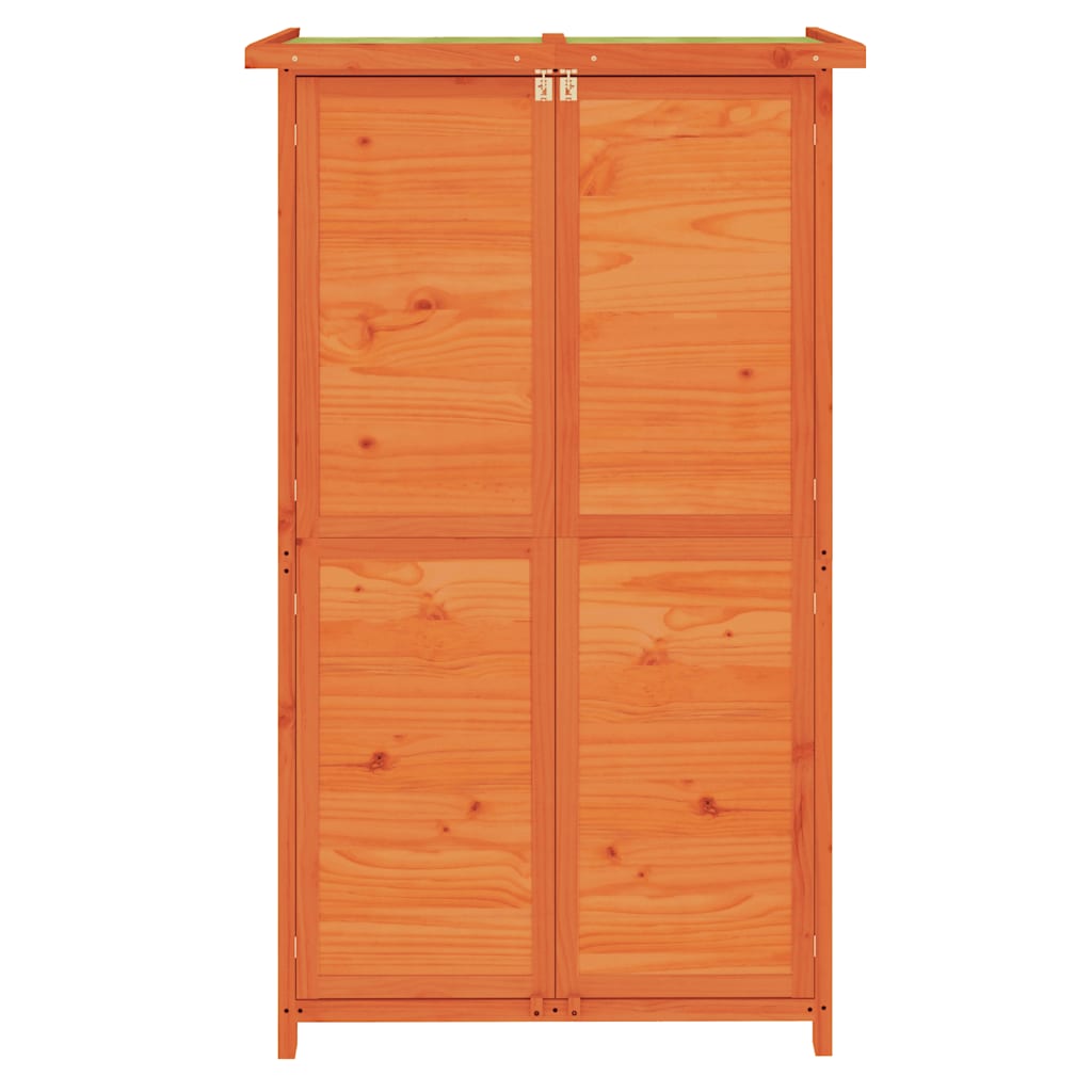 vidaXL Garden Tool Shed Brown 83x57x140 cm Solid Wood Pine