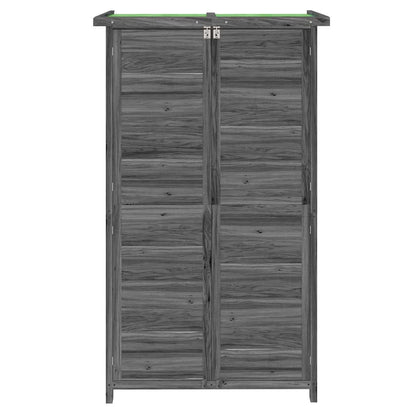 vidaXL Garden Tool Shed Grey 83x57x140 cm Solid Wood Pine