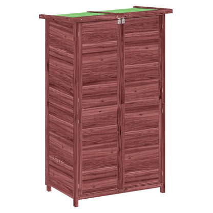 vidaXL Garden Tool Shed Mocha 83x57x140 cm Solid Wood Pine