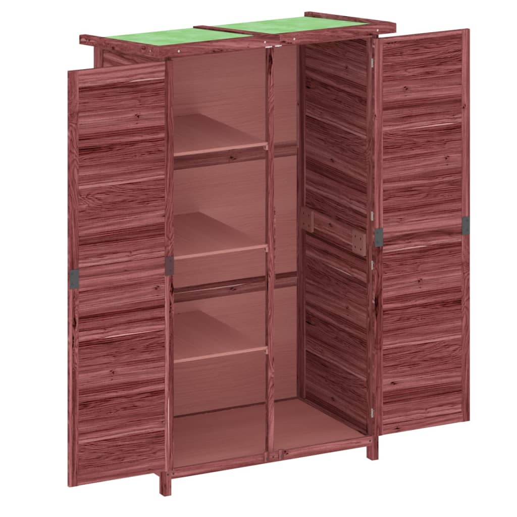 vidaXL Garden Tool Shed Mocha 83x57x140 cm Solid Wood Pine