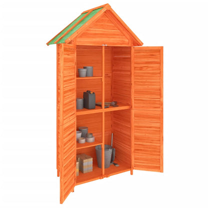 vidaXL Garden Tool Shed Brown 89x52.5x175 cm Solid Wood Pine