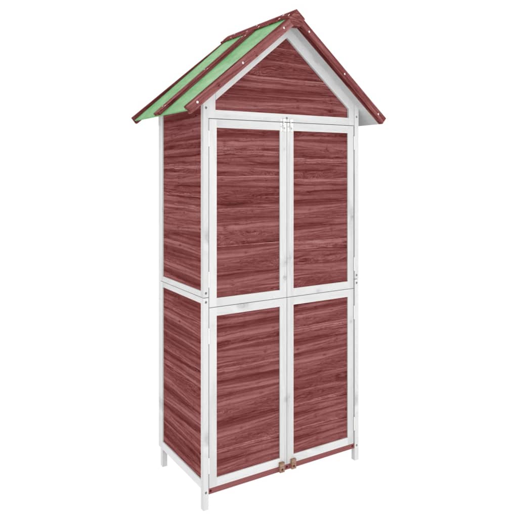 vidaXL Garden Tool Shed Mocha 89x52,5x175 cm Solid Wood Pine