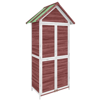 vidaXL Garden Tool Shed Mocha 89x52,5x175 cm Solid Wood Pine