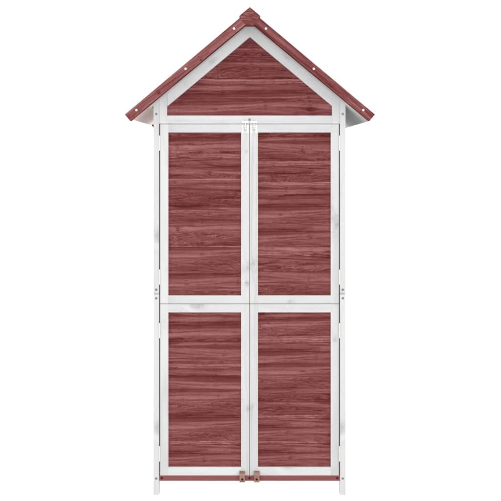 vidaXL Garden Tool Shed Mocha 89x52,5x175 cm Solid Wood Pine