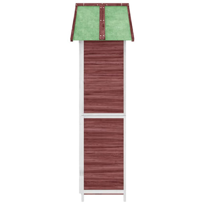 vidaXL Garden Tool Shed Mocha 89x52,5x175 cm Solid Wood Pine