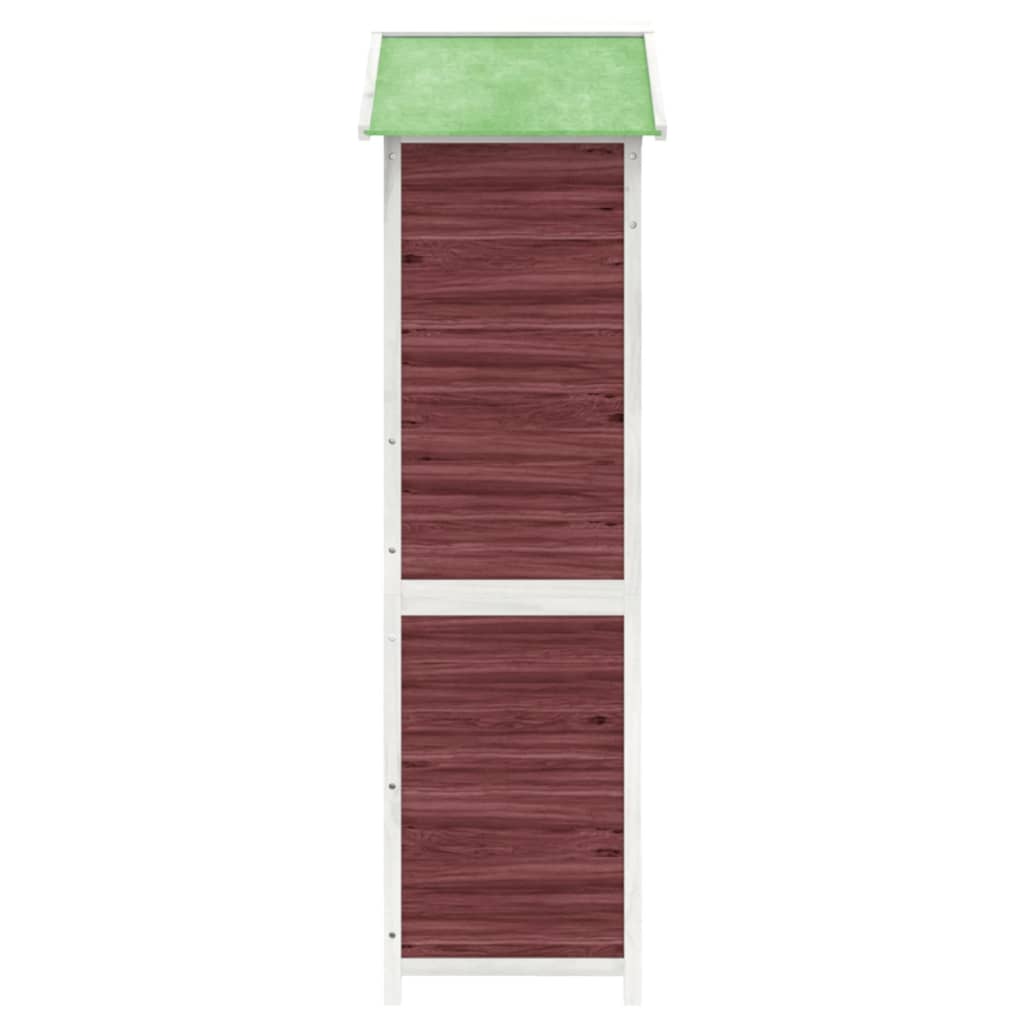 vidaXL Garden Tool Shed Mocha 120x53,5x170 cm Solid Wood Pine