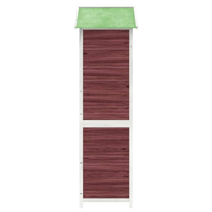 vidaXL Garden Tool Shed Mocha 120x53,5x170 cm Solid Wood Pine