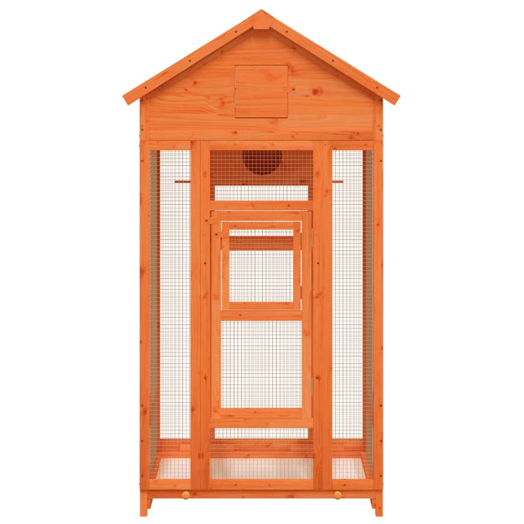 vidaXL Bird House Brown 91.5x53x170 cm Solid Wood Pine
