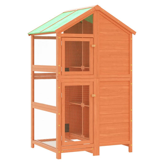 vidaXL Bird House Brown 97x81x152 cm Solid Wood Pine