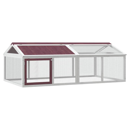 vidaXL Run Box Mocha 200x112,5x74 cm Solid Wood Pine