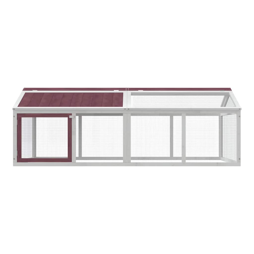 vidaXL Run Box Mocha 200x112,5x74 cm Solid Wood Pine