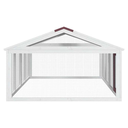 vidaXL Run Box Mocha 200x112,5x74 cm Solid Wood Pine