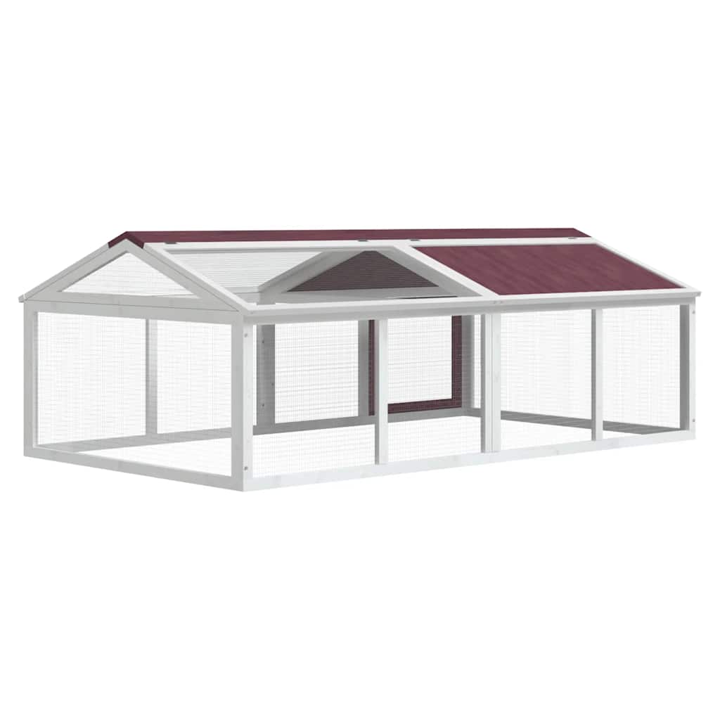 vidaXL Run Box Mocha 200x112.5x74 cm Solid Wood Pine