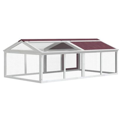 vidaXL Run Box Mocha 200x112,5x74 cm Solid Wood Pine