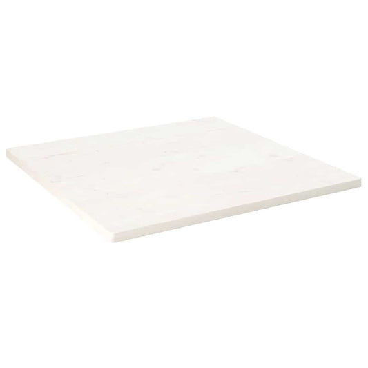 vidaXL Table Top | White | Solid pine wood | 70x70x2.5 cm