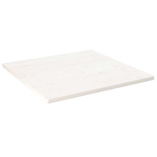 vidaXL Table Top White 70x70x2.5 cm Solid Wood Pine Square