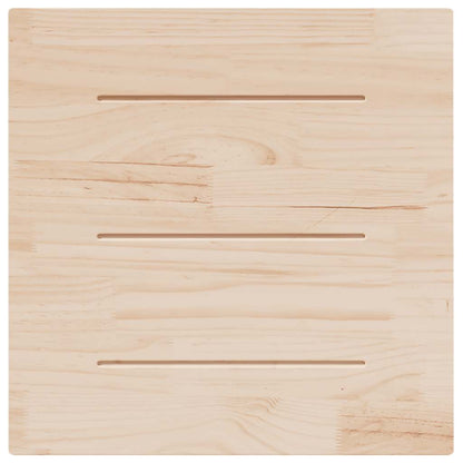 vidaXL Table Top | White | Solid pine wood | 80x80 cm | Rounded corners surface
