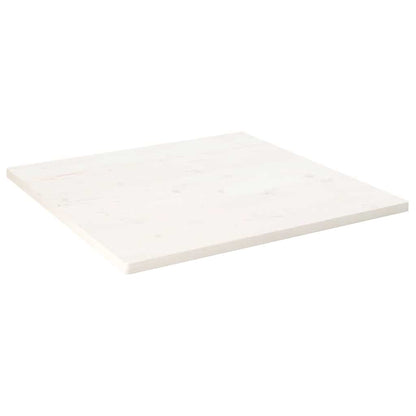 vidaXL Table Top | White | Solid pine wood | 90 cm x 90 cm