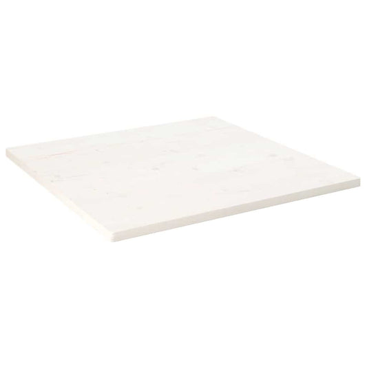 vidaXL Table Top | White | Solid pine wood | 90 cm x 90 cm