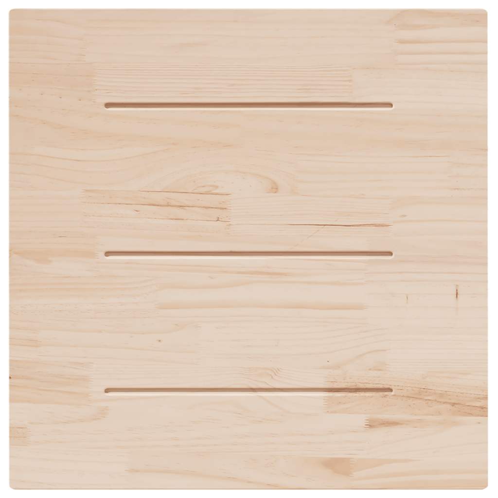 vidaXL Table Top | White | Solid pine wood | 90 cm x 90 cm