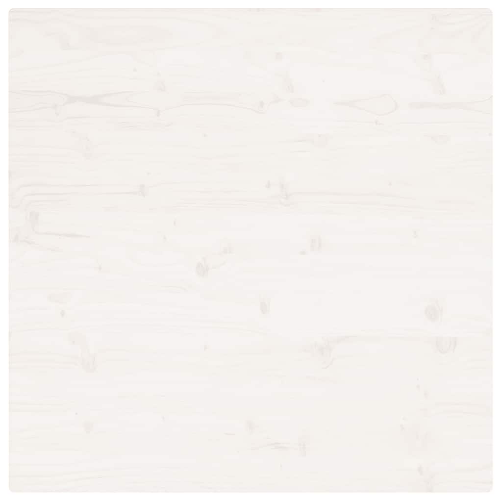 vidaXL Table Top | White | Solid pine wood | 90 cm x 90 cm