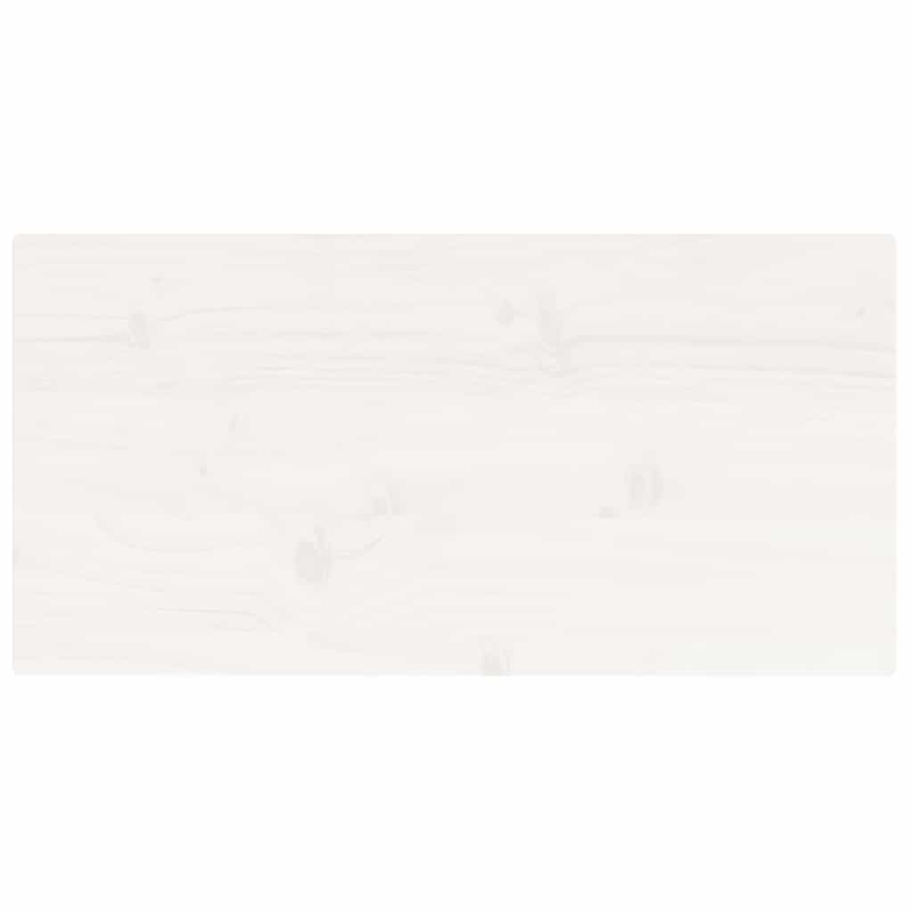 vidaXL Table Top White 80x40x2.5 cm Solid Wood Pine Rectangular