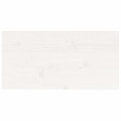 vidaXL Table Top White 80x40x2.5 cm Solid Wood Pine Rectangular